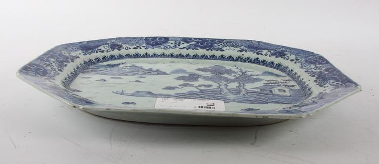 UPPLÄGGNINGSFAT, porslin, Kina, 1800-tal.