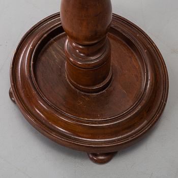 A circa 1900 mahogany veneer clothes hanger.