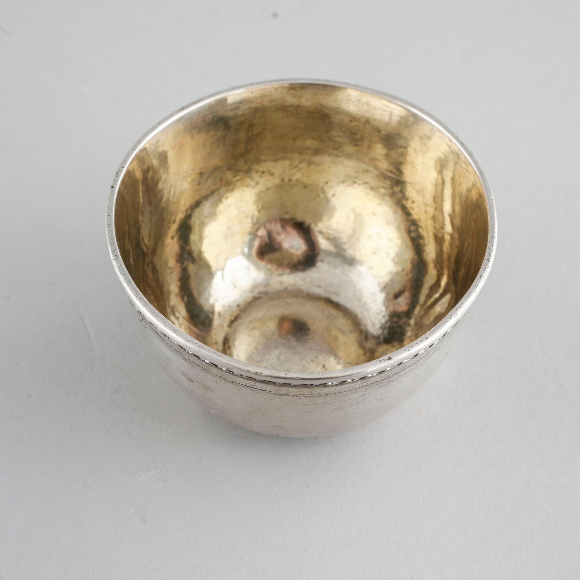 PETTER LUND, tumlare, silver, Nyköping (verksam 1694-1736).