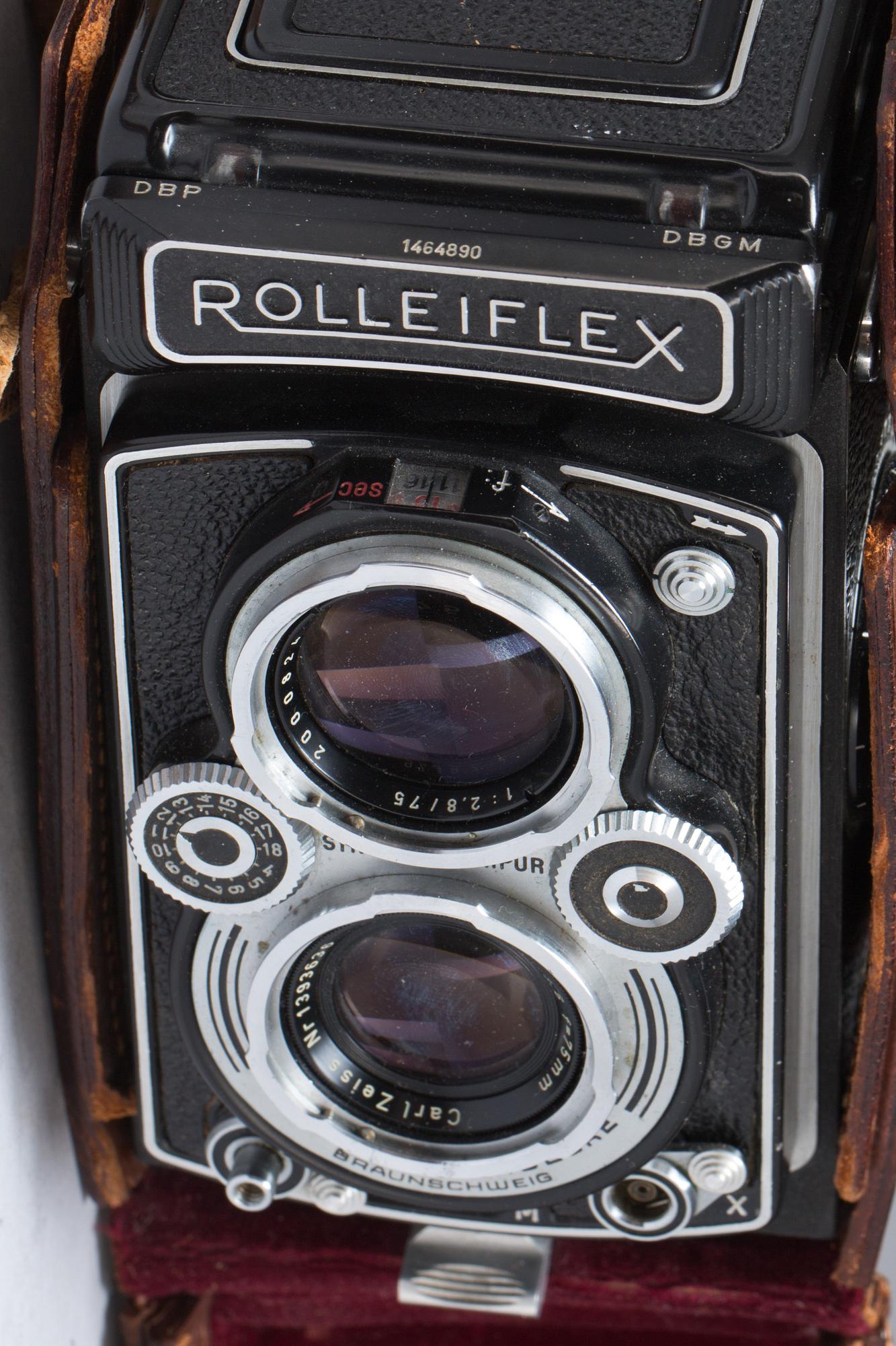 KAMERA, Rolleiflex, Franke & Heidecke, Braunschweig, 1900-talets första hälft.