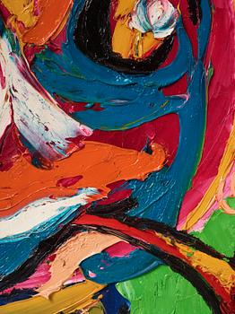 Karel Appel, ”Femme a la pipe”.