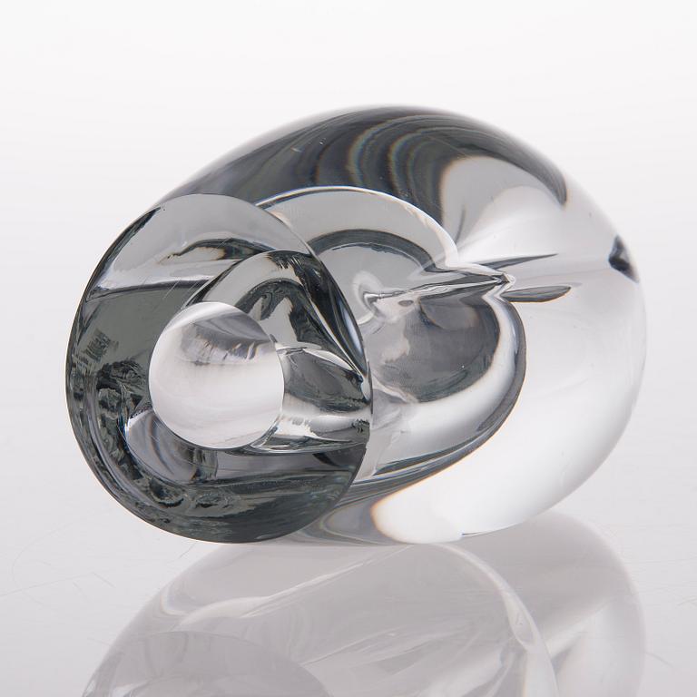 A 'Claritas' glass sculpture signed Timo Sarpaneva, Iittala 1984 C 855.