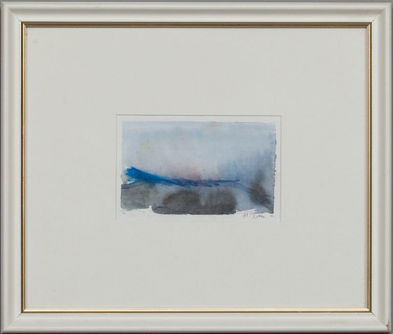 NANDOR MIKOLA, akvarell, monogramsignerad.