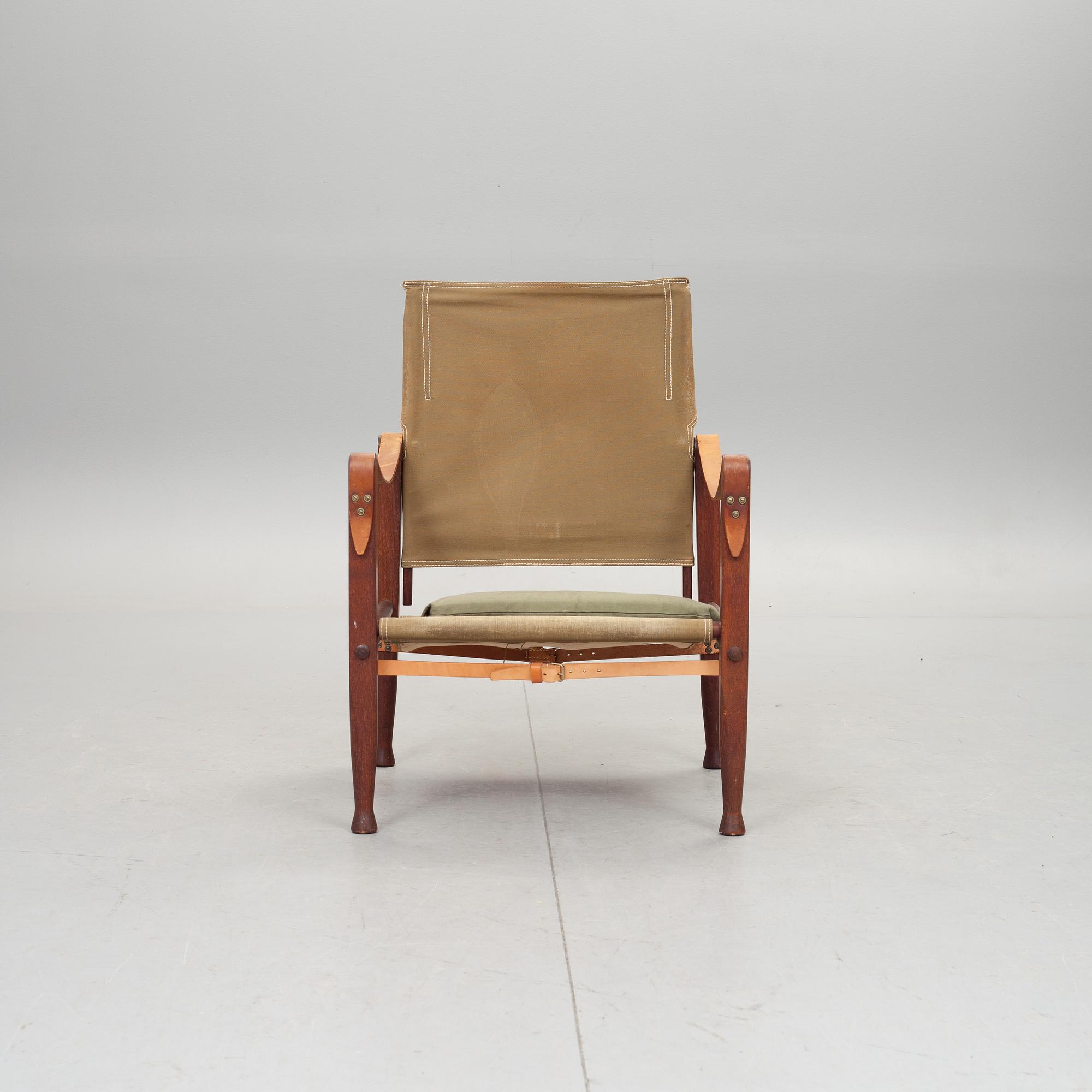FÅTÖLJ, "Safari chair", Kaare Klint, Danmark.