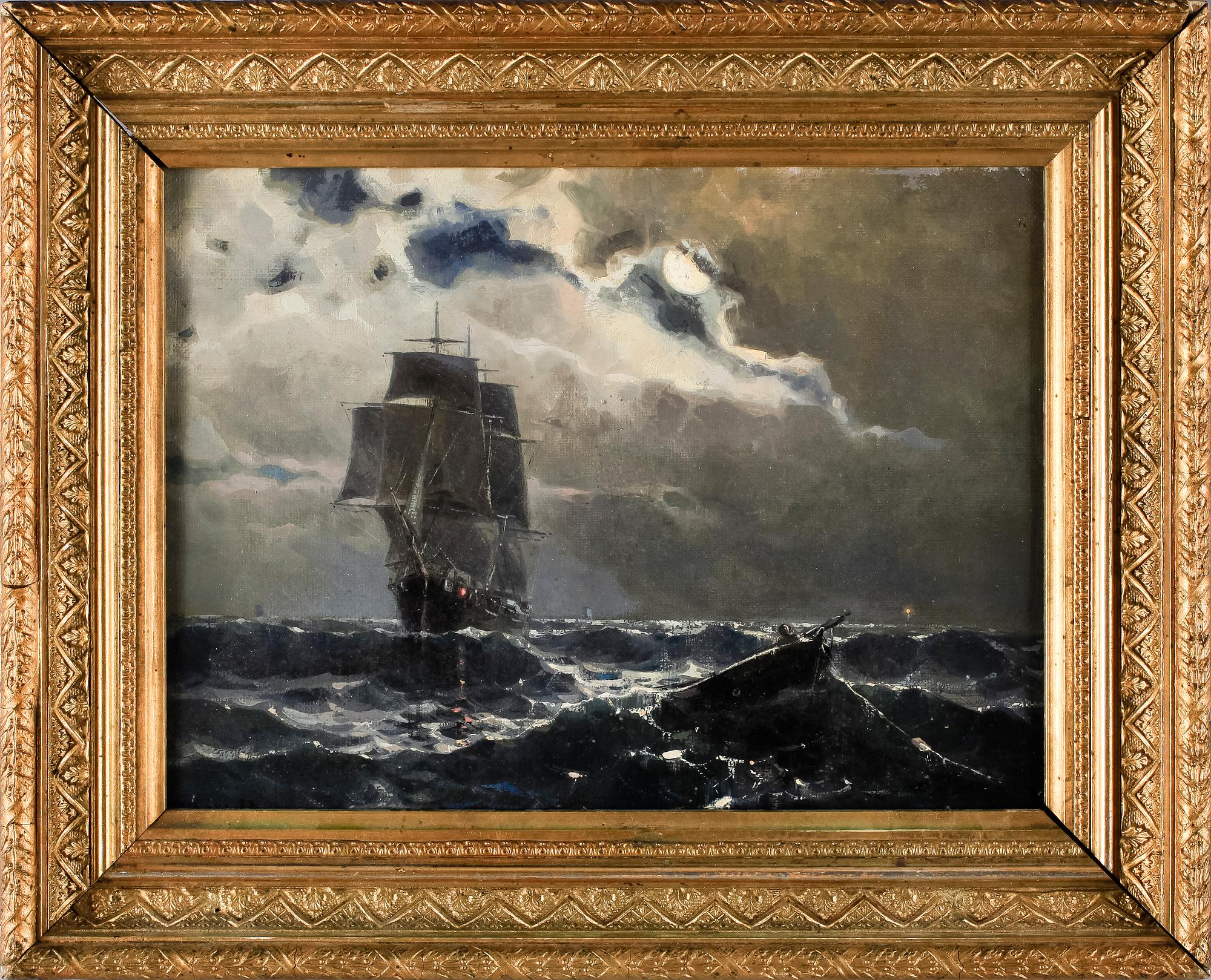 ARVID AHLBERG, tillskriven, olja på duk. Bär sign och otydlig dat.