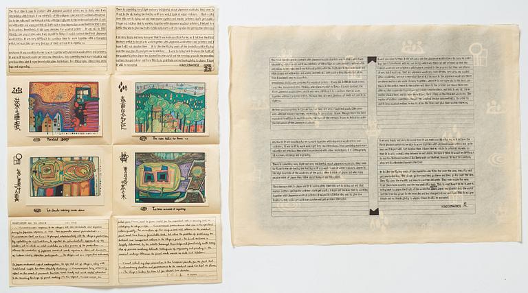 Friedensreich Hundertwasser, Portfolio "Midori No Namida".