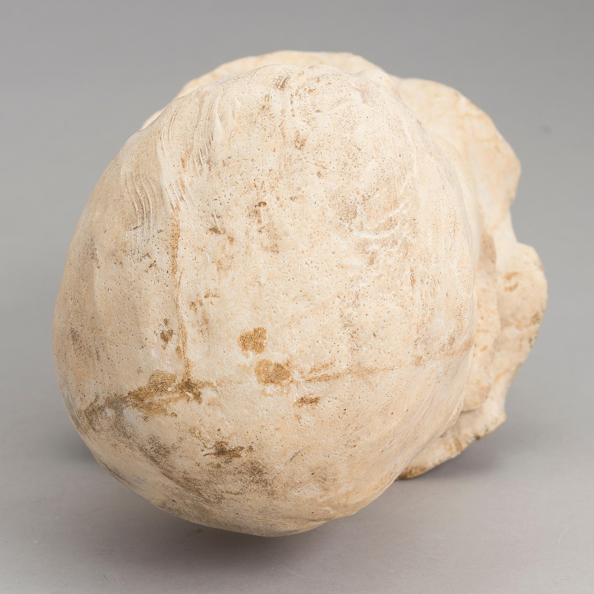 ROBERT STIGELL, gipsbyst, signerad och daterad 1901.