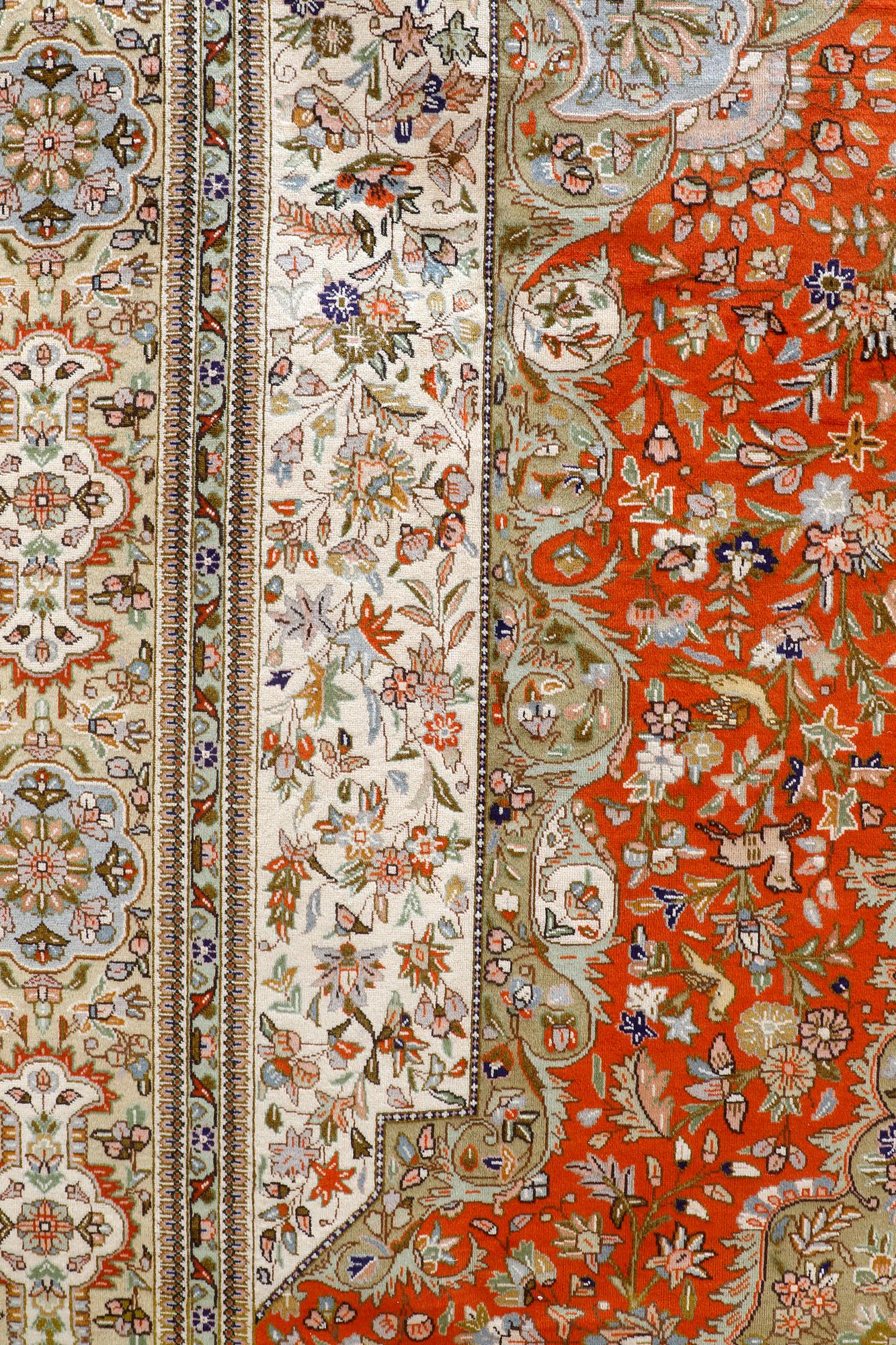 Carpet, Tabriz so-called Tabatabai, 407 x 308 cm.