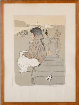 LARS NORRMAN, 3 st, färglitografier, sign.