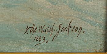 Victor de Walsh Jackson, oil on canvas, signed and dated 1883.