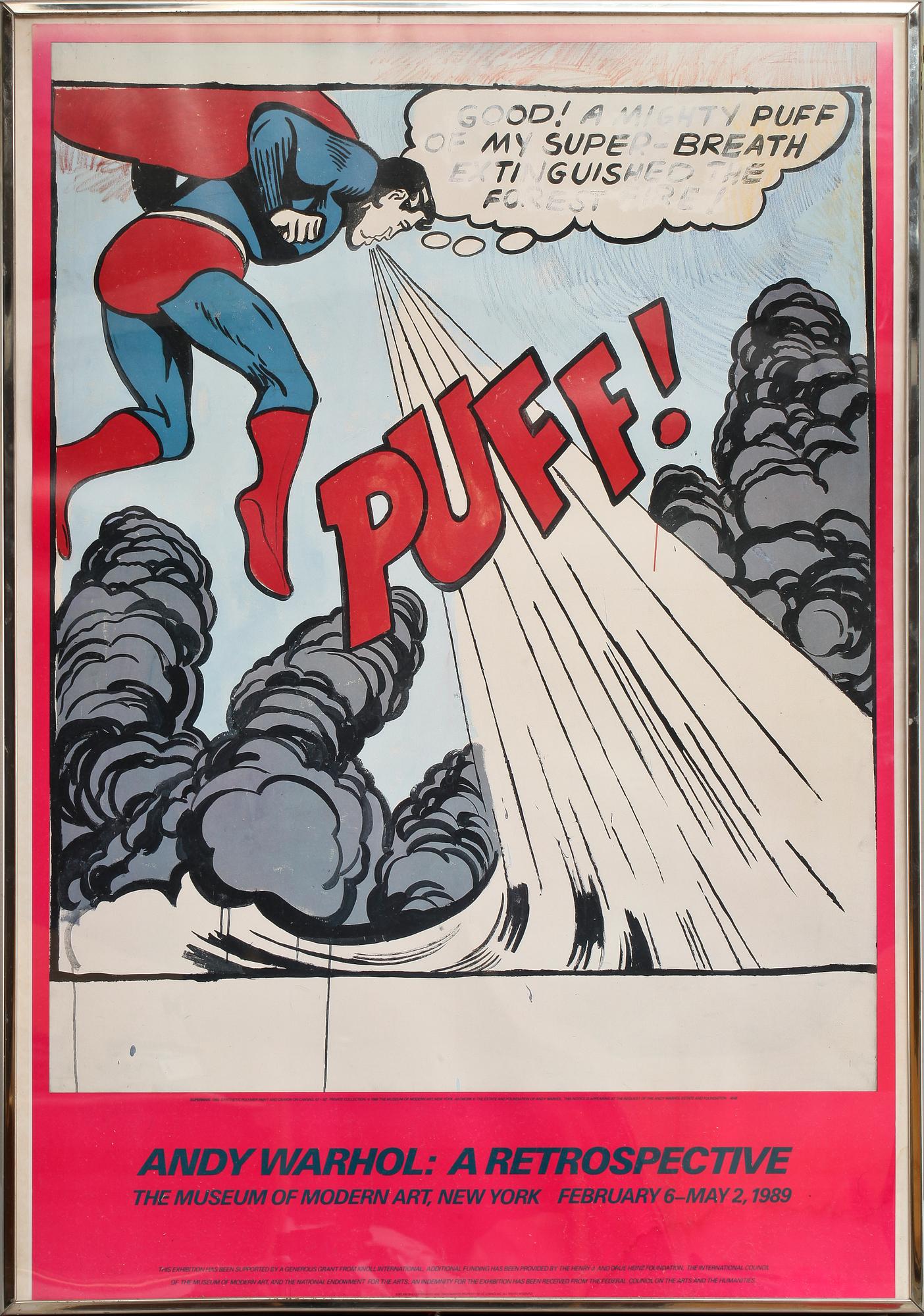 ANDY WARHOL, efter, affisch, 1989.
