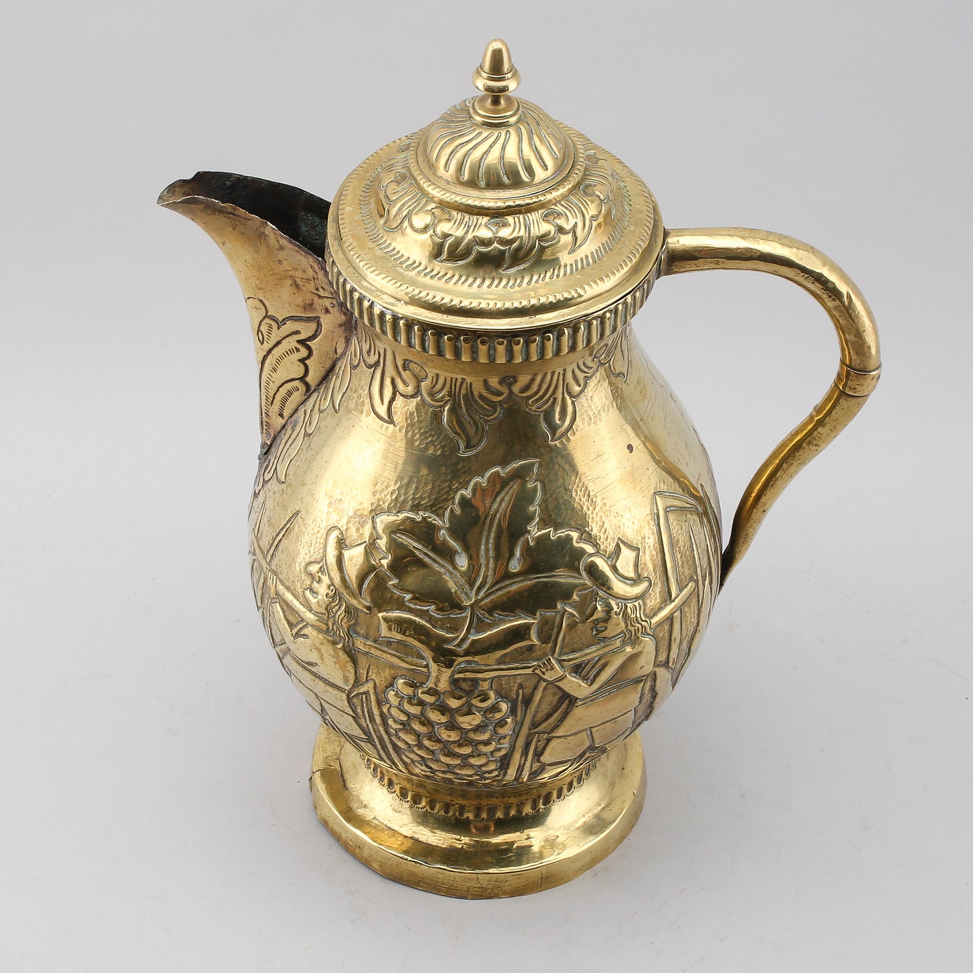 VINKANNA, mässing, 1700-tal.