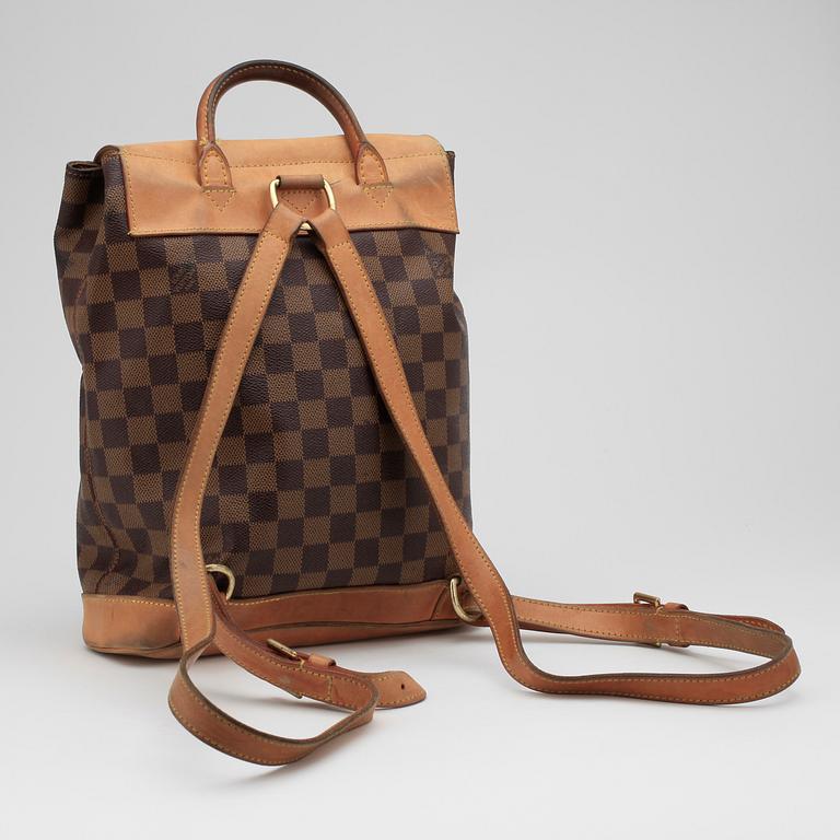 LOUIS VUITTON, a Damier Ebene canvas "Soho" backpack, limited edition.