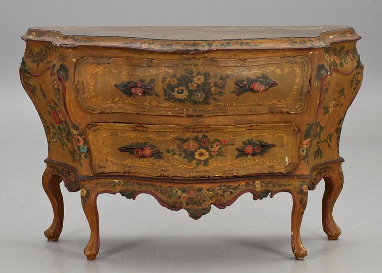 BYRÅ. Rokoko-stil, Italien. 1800-tal.