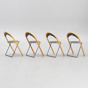 Börge Lindau, chairs, 4 pcs, "Beplus", Blå Station, late 20th century.