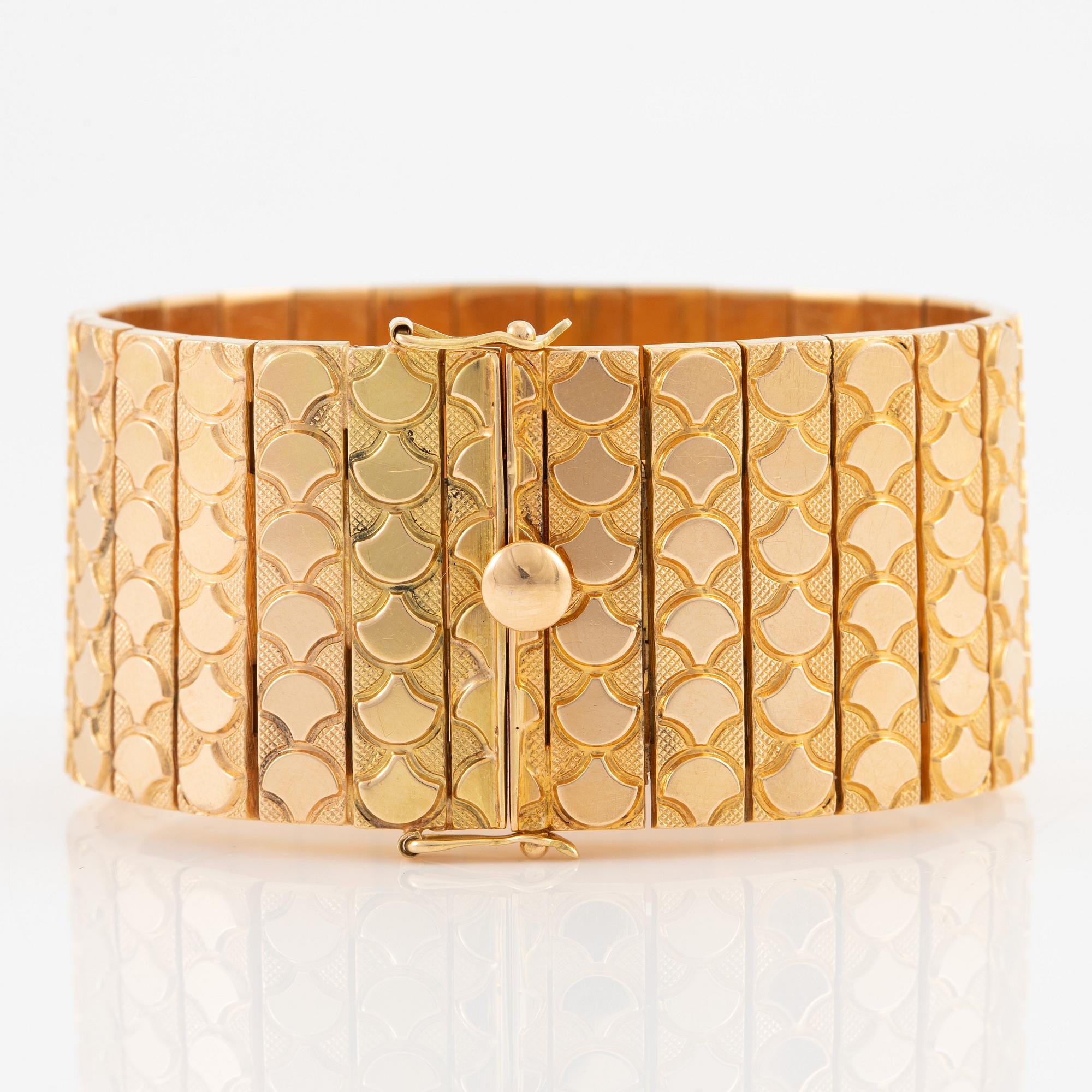 Bracelet, 18K gold, Italy.