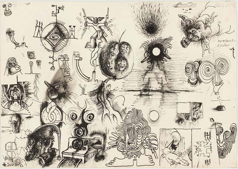 ULF RAHMBERG, Ink wash, signed with monogram verso.