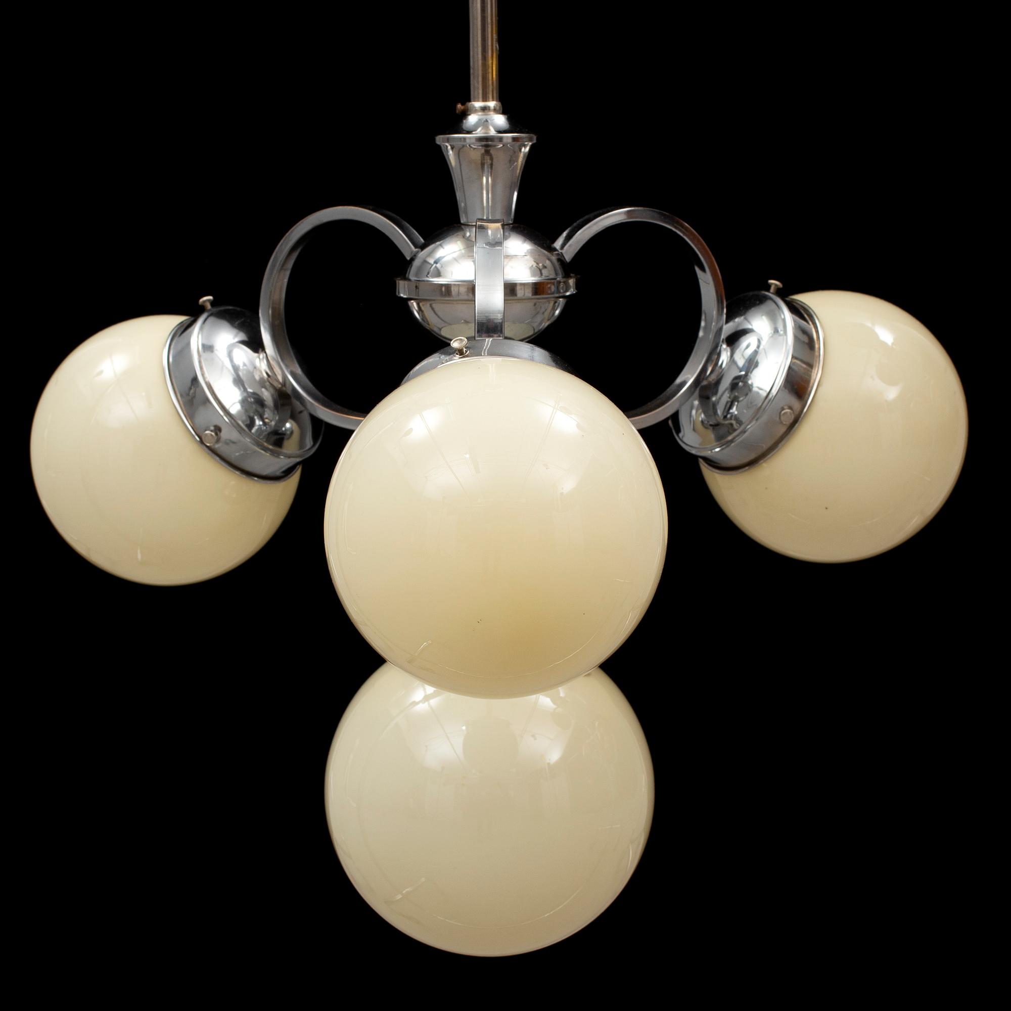 An Art Deco ceiling light 1930's.