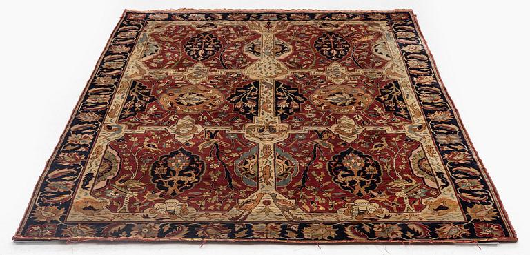 An antique Anatolian silk rug, c. 183 x 120 cm.