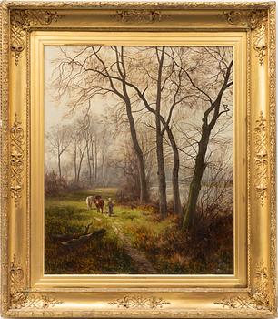 Engelsk konstnär, 1800-tal, Kvinna med boskap.