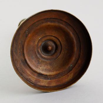 LJUSSTAKE, brännförgylld brons, empire, tidigt 1800-tal.