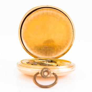 A 14K gold pocket watch, 50 mm.