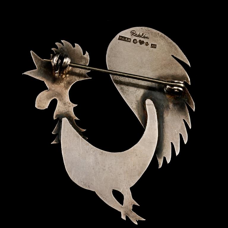 BROSCH, silver, Rahlens, Borås, 1950. Vikt 9 g.