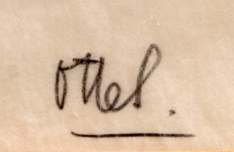 OTTE SKÖLD, färgträsnitt, sign.