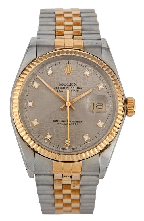 ROLEX, Datejust, automatisk, guld/stål, ca 1985.