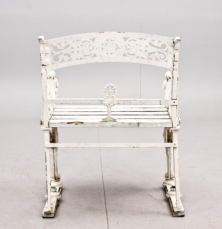 FÅTÖLJ, gjutjärn. 1900/2000-tal.