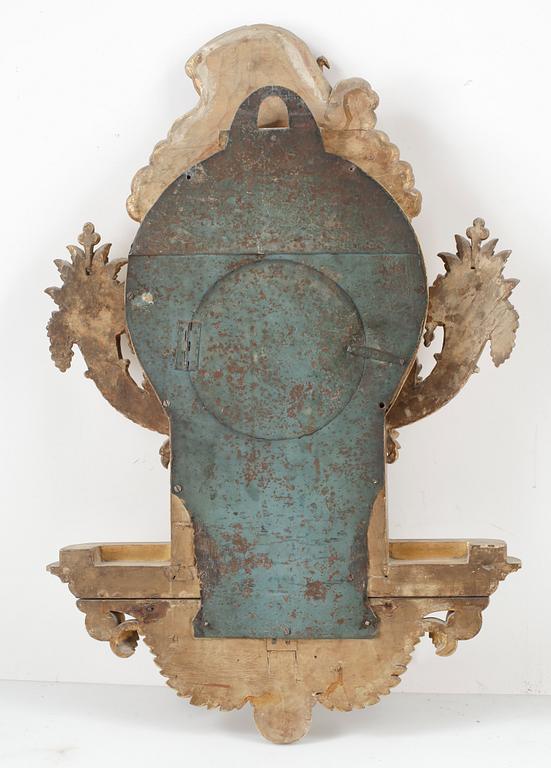 VÄGGPENDYL, sengustavianskt, urtavlan märkt Jacob Kock, verksam 1762-1803 i Stockholm.