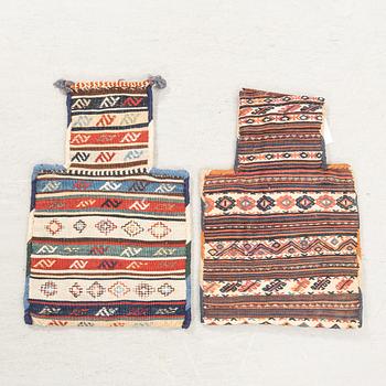 Namakdun 2 pieces of Shashavan and Kurdistan/Quchan semi-antique approximately 52x35 cm each.