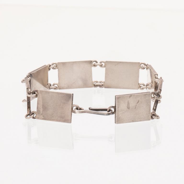 A silver bracelet by Wiwen Nilsson 1967.