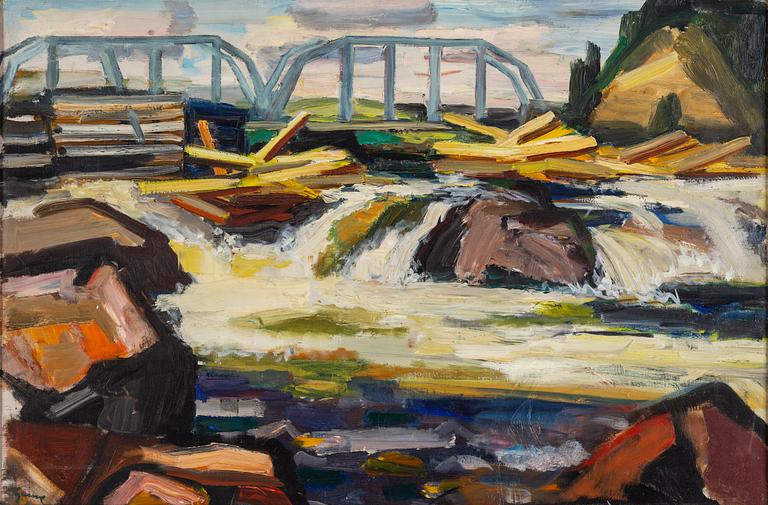 CARL GUNNE, oil on canvas, signed.