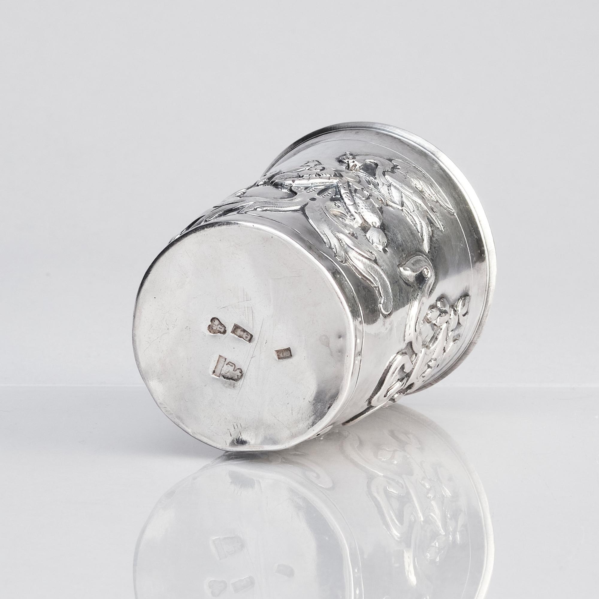 A Russian silver beaker, mark of Feodor Petrov, Moscow 1783.