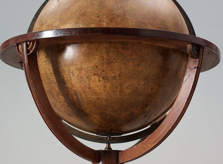 HIMMELSGLOB. NEWTON'S NEW & IMPROVED CELESTIAL GLOBE. England, 1800-talets första hälft.