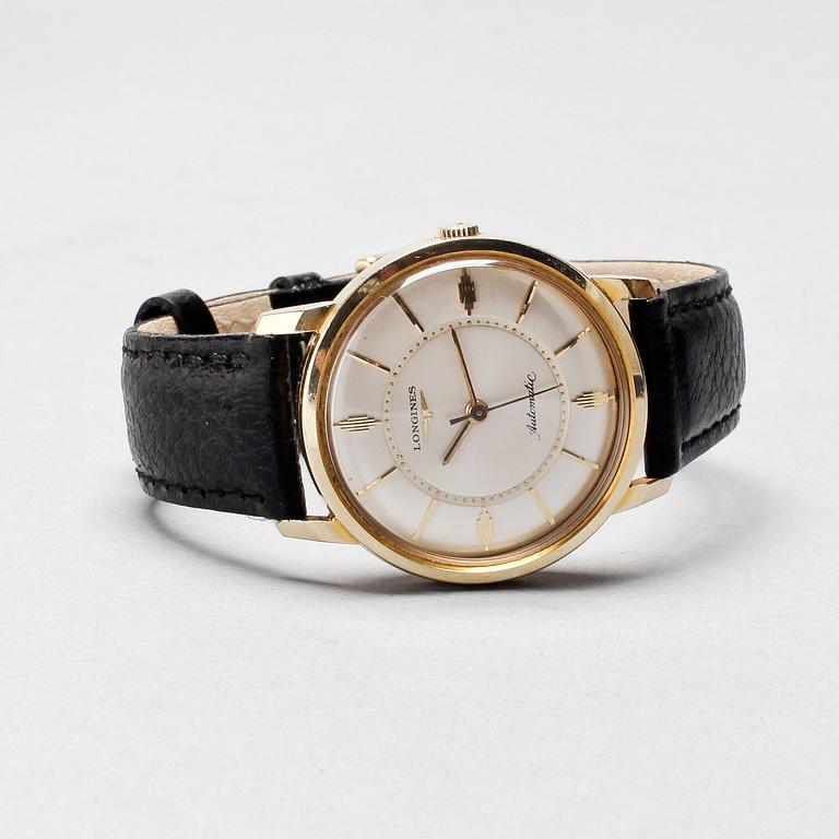 HERRKLOCKA, Longines - Automatic. 14K guld. Automatisk. Ø 33mm.