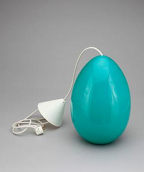 TAKLAMPA, glas, Uno Kristiansson, Unuovo, 1900-talets slut. H 32,5.