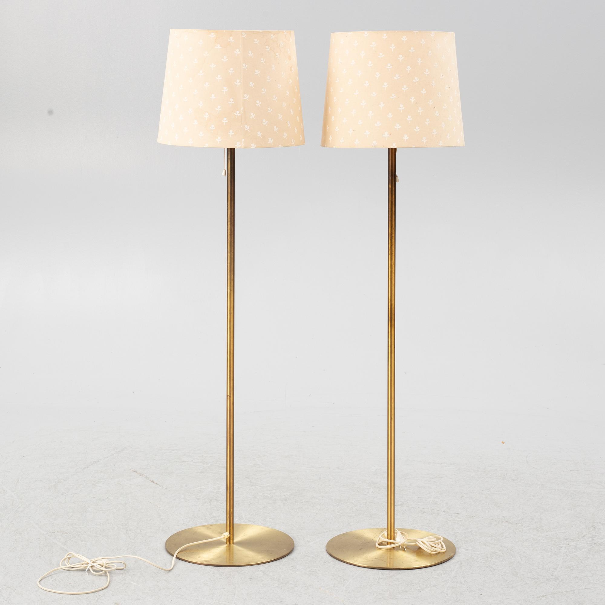 Golvlampor, ett par, Luxus, 1900-talets andra hälft.