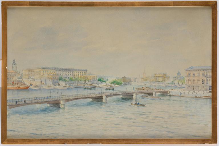 Anna Palm de Rosa, View of the Royal Palace and the National Museum.