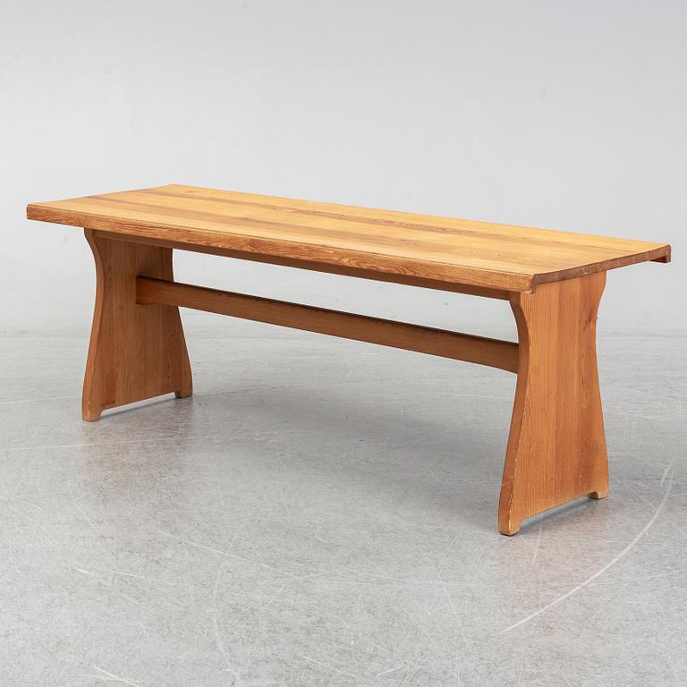 CARL MALMSTEN, bänk, furu, 1970-tal.