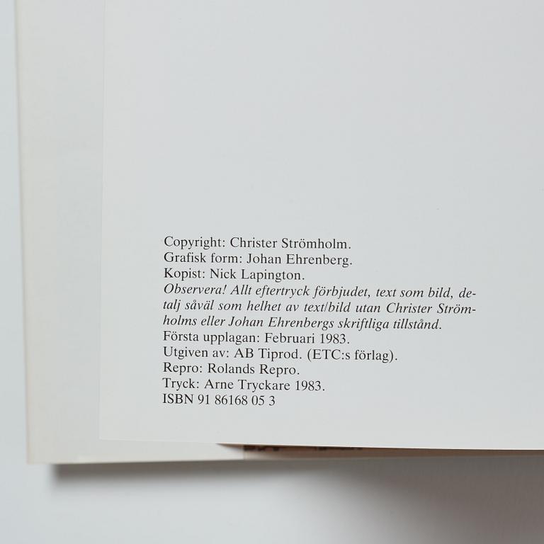 Christer Strömholm, book Vännerna från Place Blanche first edition.