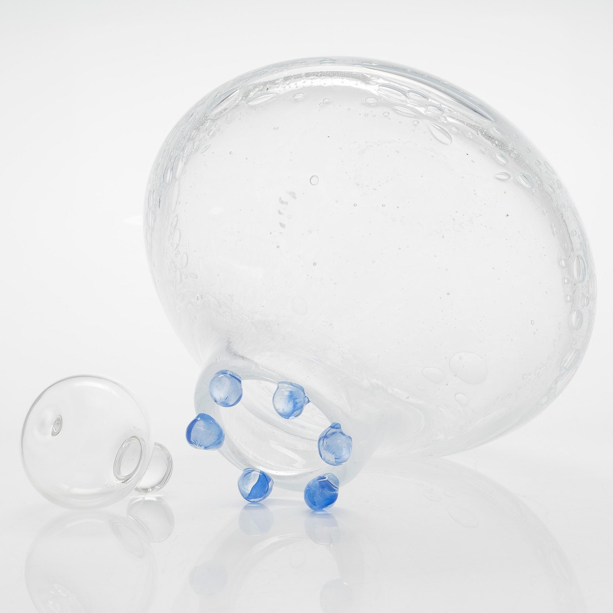 Tiina Nordström, an art glass signed Tiina Nordström, Iittala 1996.