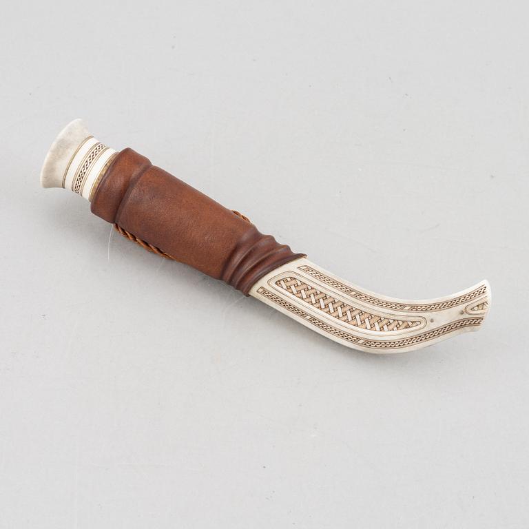 Bill Öberg, a reindeer horn knife, Gällivare.