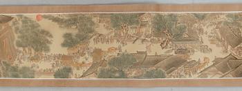 KAKEMONO, litografiskt tryck, 1900-tal.