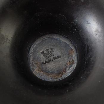NILS FOUGSTEDT, An early 20th century patinated bronze bowl with cover by Nils Fougstedt.