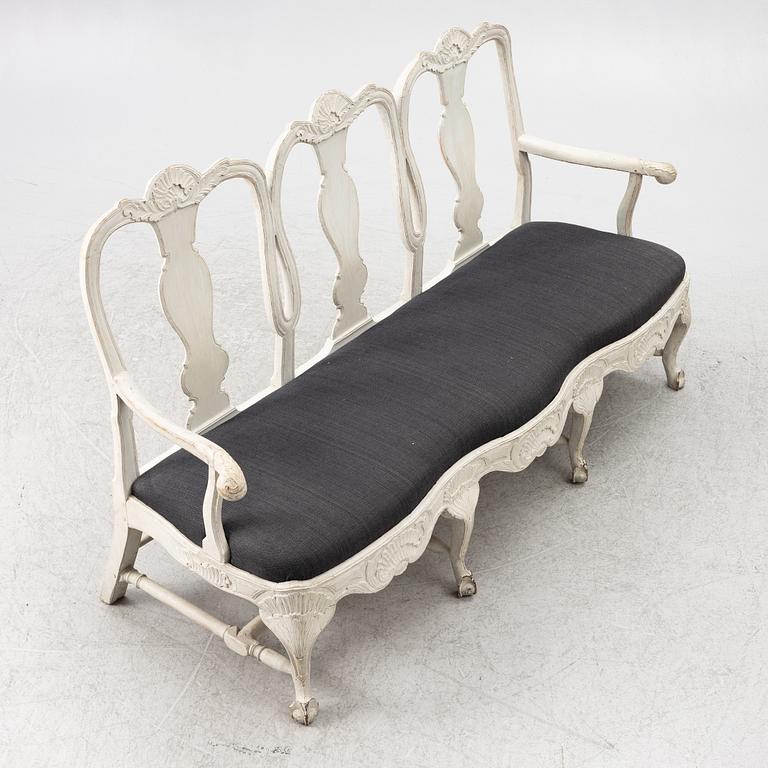 Rococo sofa, mid-18th century.