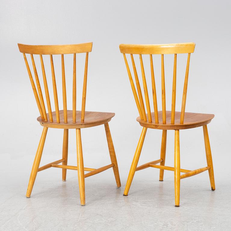 A set of six chairs, 1960's.