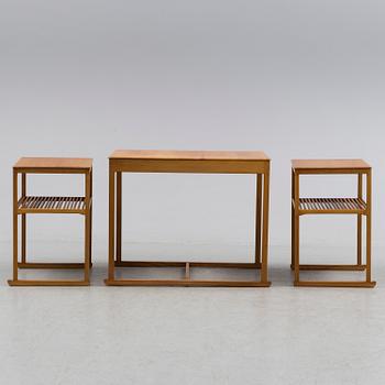 CARL MALMSTEN, a 'Släden' mahogany nest of tables.