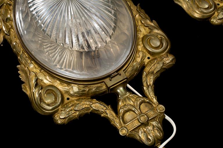 LAMPETTER, ett par, Louis XVI-stil, 1900-talets första hälft.